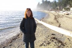 Bernadette Calonengo in Roberts Creek, British Columbia.